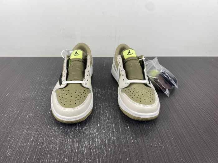 air jordan 1 retro low golf travis scott neutral olive fz3124-200