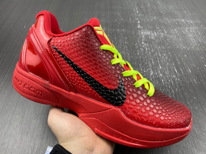 nike kobe 6 protro “reverse grinch” fv4921-600