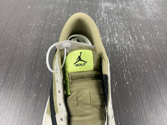 air jordan 1 retro low golf travis scott neutral olive fz3124-200