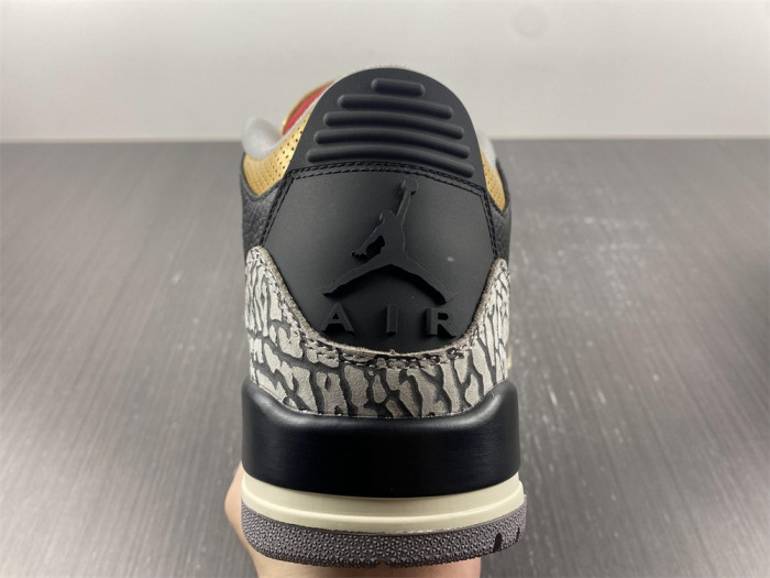 air jordan 3 wmns “black gold” ck9246-067