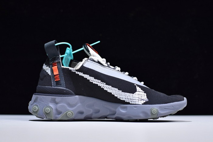 nike react wr ispa black grey ar8555-001