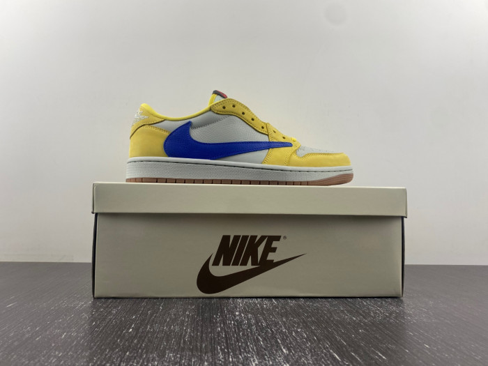 travis scott x air jordan 1 low og “canary” dz4137-700