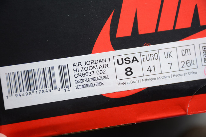 air jordan 1 high zoom “rage green” ck6637-002