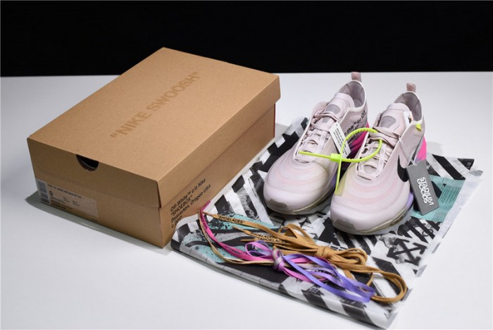 ow nike air max 97 rose aj4585-600