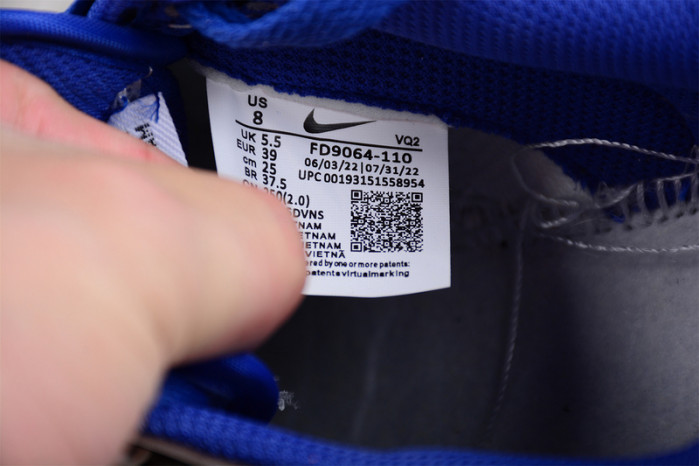 nike dunk low white/white-black-game royal fd9064-110