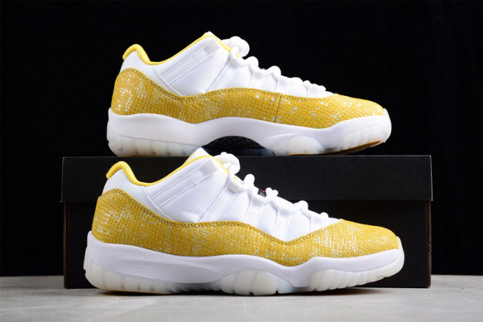 air jordan 11 low wmns “yellow snakeskin” ah7860-107