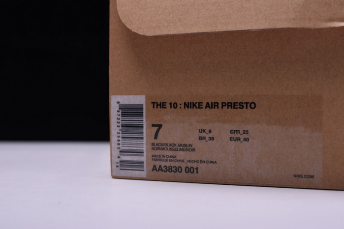 nike the 10: air presto "ow" - aa3830 001