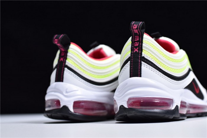 nike air max 97 white rush pink black volt cj9978-100