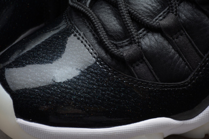 jordan 11 retro bp "72-10" black 378037-002