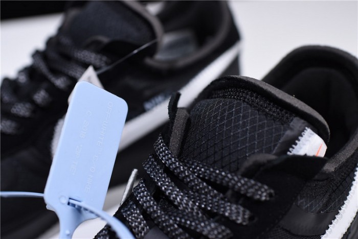 ow nike air force 1 low black ao4606-001