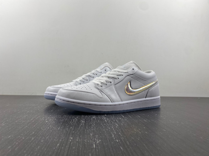 Air Jordan 1 Low GS “Glitter Swoosh” FQ9112-100