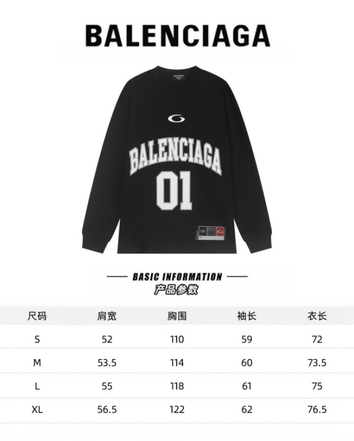 Balenciag* LONG SLEEVES Bh043