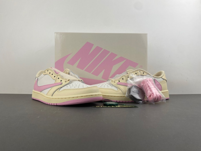 Air Jordan 1 Retro Low Travis Scott Shy Pink IQ7604-100