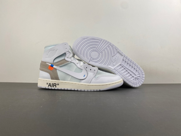 Virgil Abloh Archive x Air Jordan 1 High “Alaska” AA3834-100